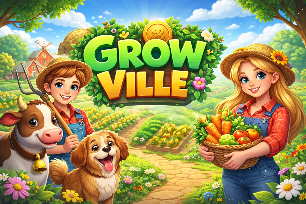 Welcome to Grow Ville — where every seed you plant grows your empire! 🌾✨

Build, farm, trade, and design the village of your dreams while turning every harvest into real progress.

Plant smarter. Expand faster. Earn bigger. 💰