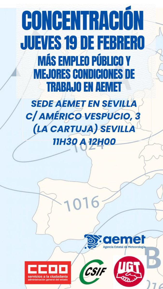 clepsidelia's tweet image. #Aemet se mueve, porque Aemet merece más.
Mejores recursos técnicos y humanos.
Mejor gestión.
Mejor dirección.