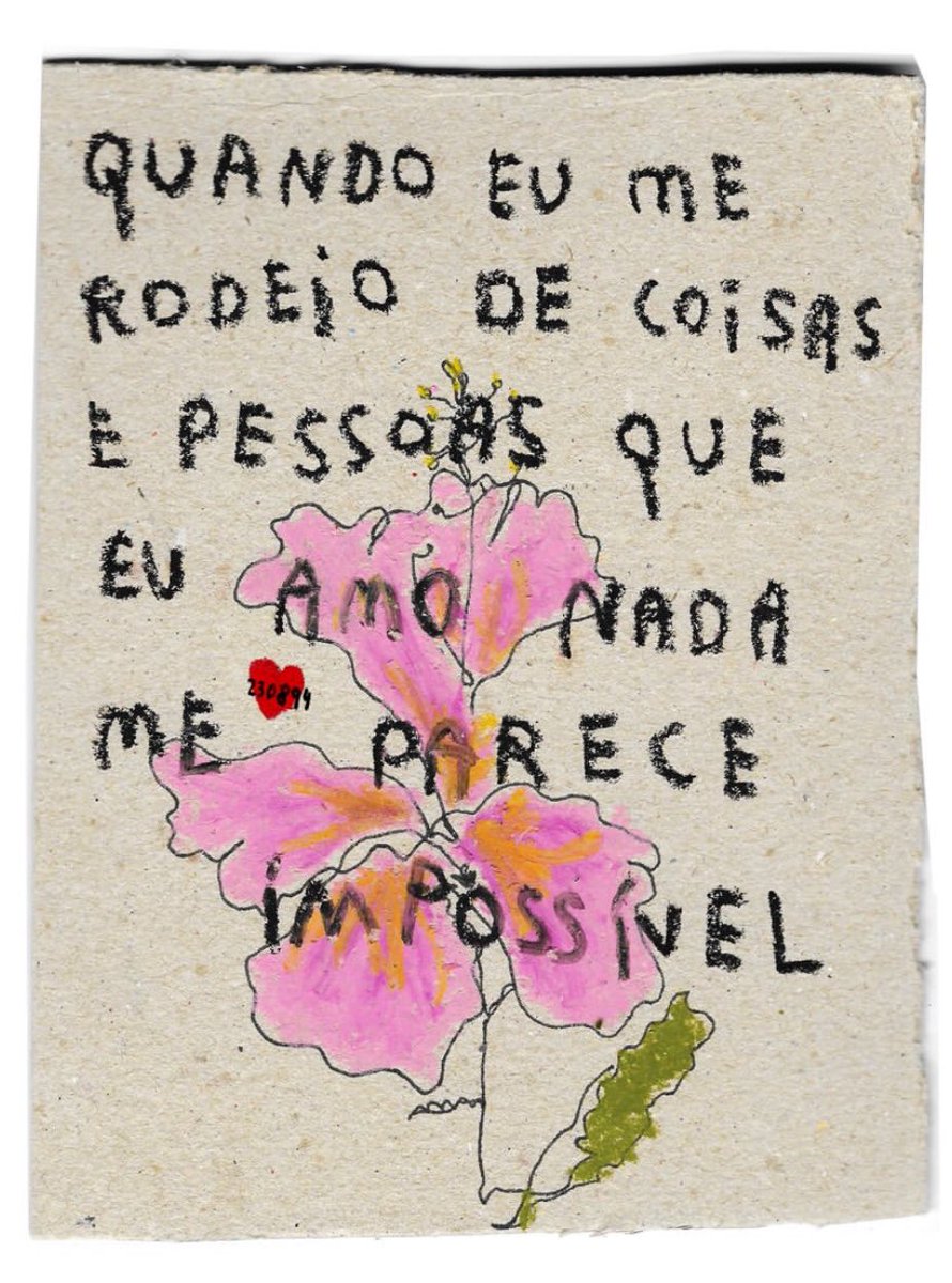 De la artista brasileña Carol Zao: «cuando me rodeo de cosas y personas que amo nada me parece imposible».