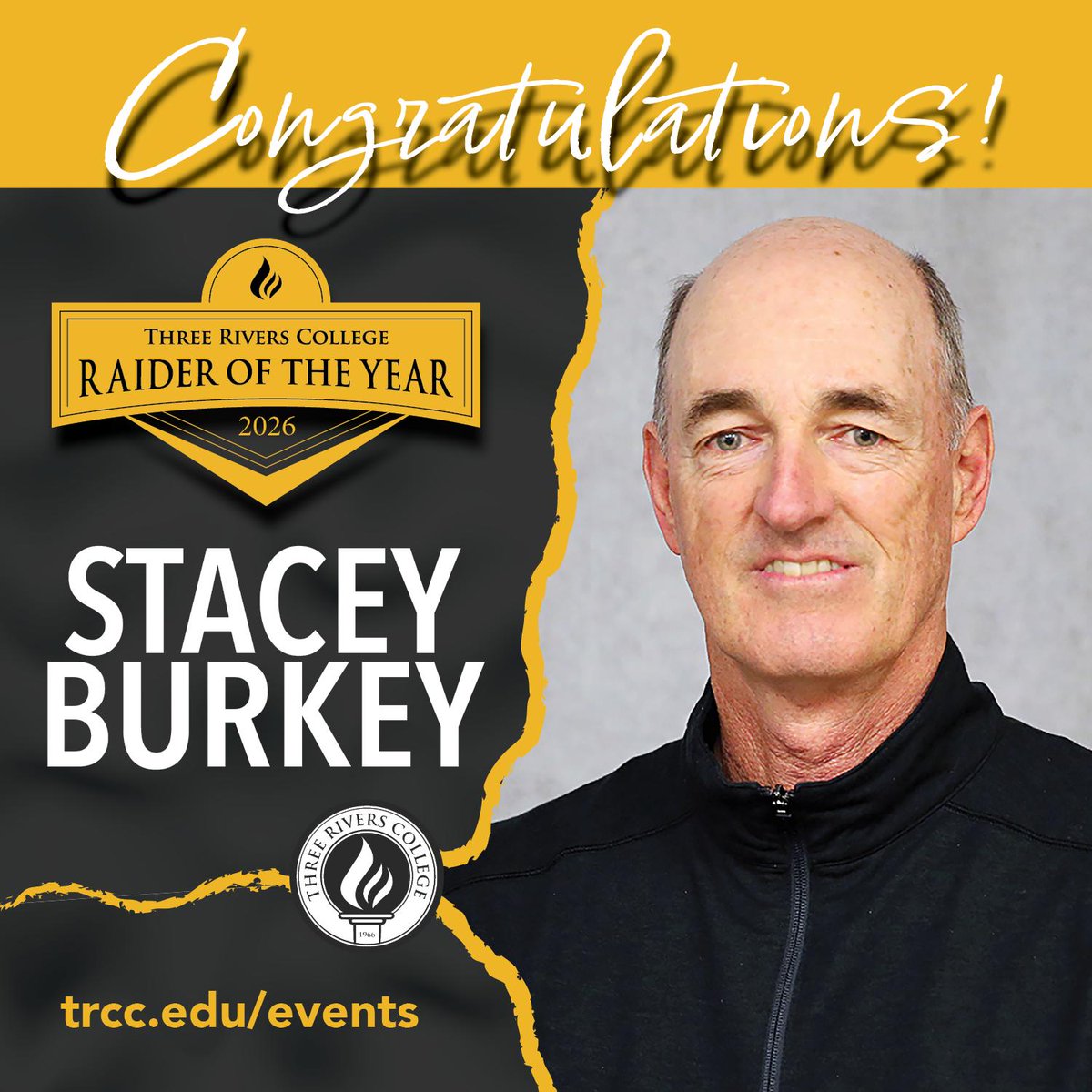 Join us in honoring Coach Burkey — 2026 Raider of the Year — at Raider Reunion!

📅 Saturday, February 21
🕑 Half time of the Raiders basketball game; game begins at 4 p.m.
📍 Libla Family Sports Complex

Read the full article: trcc.edu/about/news/thr…