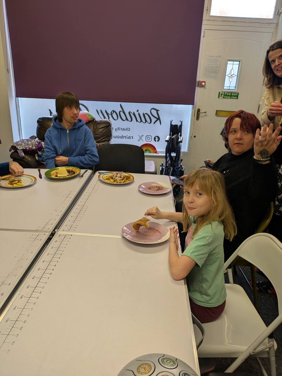 Rainbow_Stars1's tweet photo. Shrove Tuesday so of course there were pancakes, loads and loads of pancakes, healthy toppings (we couldn't have our home grown strawberries but we will in the summer) and not so healthy but so much fun!!

#pancakeday2026
#lpftproject https://t.co/dIvm0n4uPQ