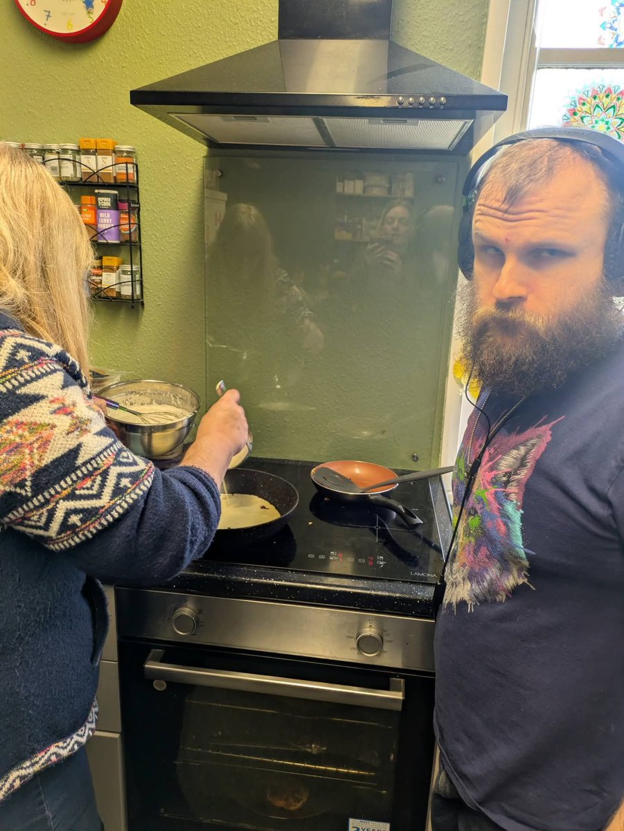 Rainbow_Stars1's tweet photo. Shrove Tuesday so of course there were pancakes, loads and loads of pancakes, healthy toppings (we couldn't have our home grown strawberries but we will in the summer) and not so healthy but so much fun!!

#pancakeday2026
#lpftproject https://t.co/dIvm0n4uPQ