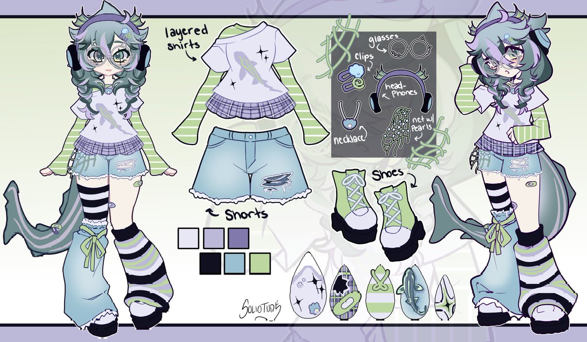 Uni fit check ✏️📓🎧🦈

♡ ive been focusing a lot on my studies right now, becoming a marine biologist is one of the biggest goals in my life so I wanted to share that with my vtuber. we gonna get this degree ♡

~ outfit design <a href="/soliotude_twt/">bonnie♡ ˎˊ˗(COMMS: WAITLIST OPEN)</a> 💗🫶
#soshart #Vtubers