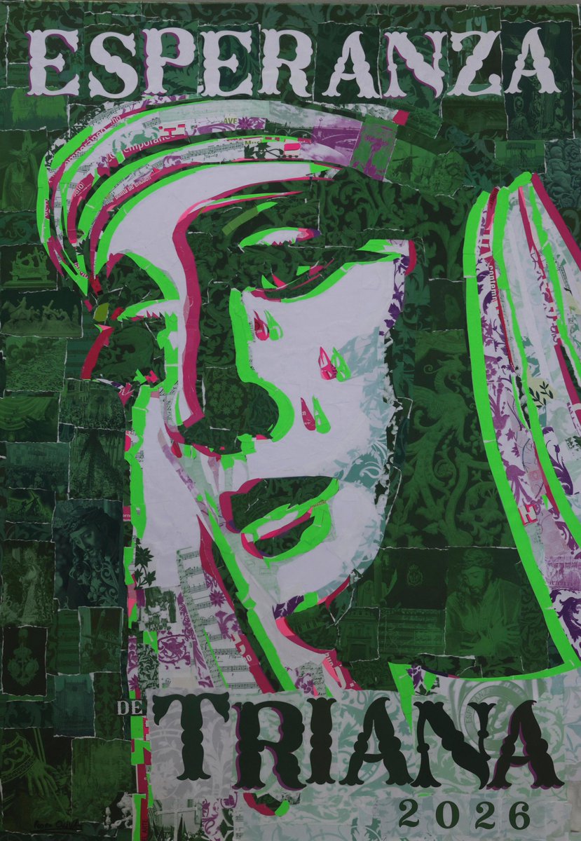 Cartel anunciador de la Semana Santa 2026 de la Hermandad Sacramental de la Esperanza de Triana, obra de Pedro Oliva 

La Hermandad Sacramental de la Esperanza de Triana ha presentado el cartel anunciador de la Semana Santa 2026 una vez finalizado el cuarto día de Quinario en