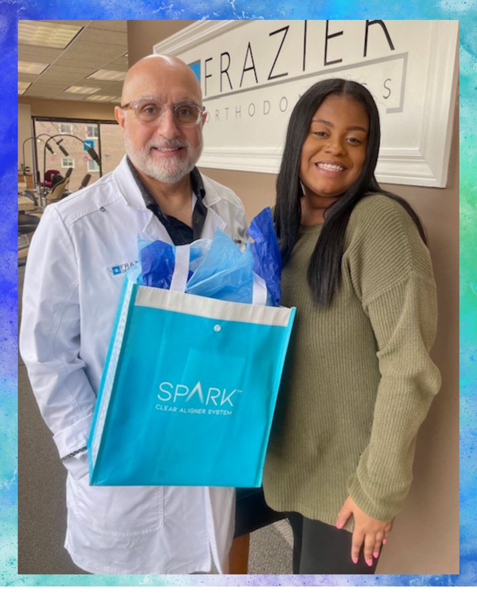 FrazierOrtho's tweet photo. Day One with my new SPARK aligners! #clearaligners #frazierortho #smilejourney #smilemore https://t.co/iHRdOUAKMa