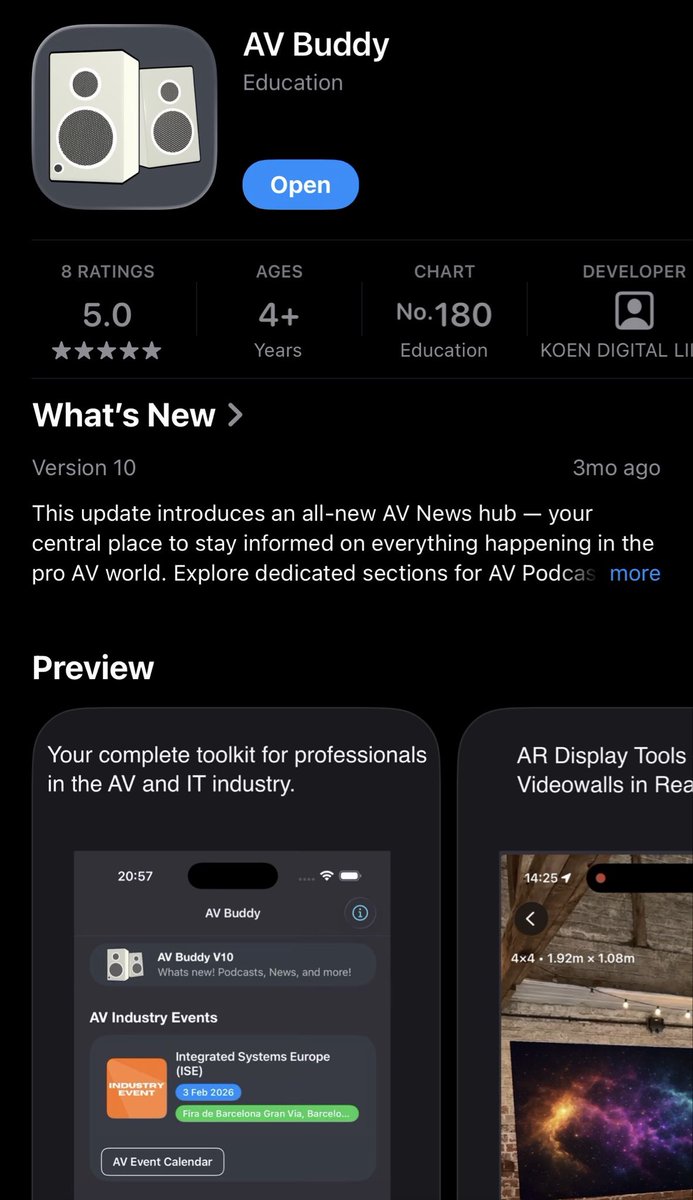 avbuddyapp's tweet photo. We’re excited to share that AV Buddy has made it into the Top 200 Educational Apps! 🎉 Huge thanks to everyone who downloaded and supported us! 😍 https://t.co/rUdavTuEED