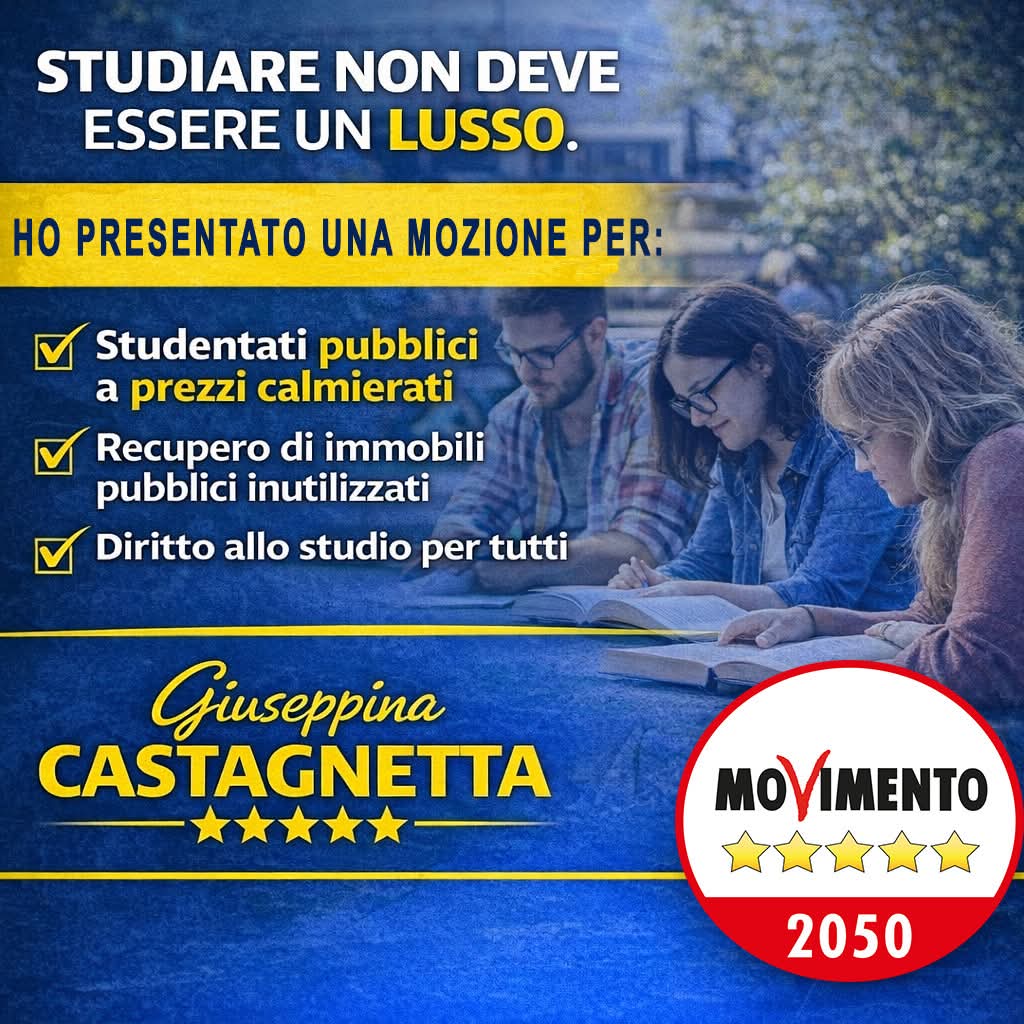 Ho presentato una mozione in #MunicipioXIII per chiedere a Roma Capitale di partecipare al bando CDP–PNRR per la realizzazione di studentati universitari pubblici. La mozione sarà in discussussione nelle Commissioni venerdì alle 12.30. 
 #municipio13 #studentiuniversitari