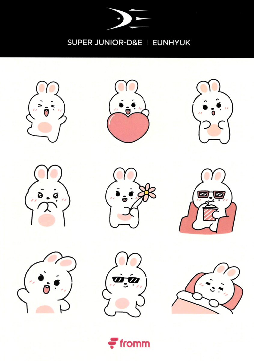 Super Junior D&amp;E - FROMM Subscription Renewal Stickers - Hyukjae Bunny 💙

🐰 - 💕💕

#SUPERJUNIOR #슈퍼주니어 
#SuperJuniorDnE #슈퍼주니어DnE
#은혁 #EUNHYUK <a href="/AllRiseSilver/">Dalnim</a>
#동해 #DONGHAE <a href="/donghae861015/">Super Junior 이동해</a>
<a href="/SJ_DnE_official/">SUPER JUNIOR-D&E official</a> <a href="/SJ_DnE_JP/">SUPER JUNIOR-D&E JAPAN</a>
#오드엔터테인먼트 #ODE엔터테인먼트
#애니 #ANNIE