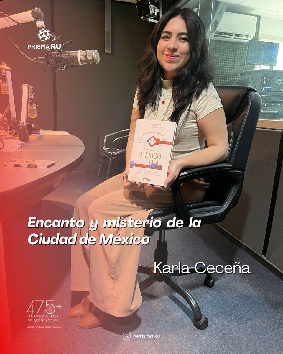 En #CulturaRU 🎭 | <a href="/TamaraQuiroz_M/">Tamara Quiroz</a> conversa con Karla Ceceña (<a href="/karlaccna/">Karla Ceceña</a> ) sobre su libro Encanto y misterio de la Ciudad de México.

#RelatamosAlMundo🌎 #RadioUNAM 96.1FM 📻