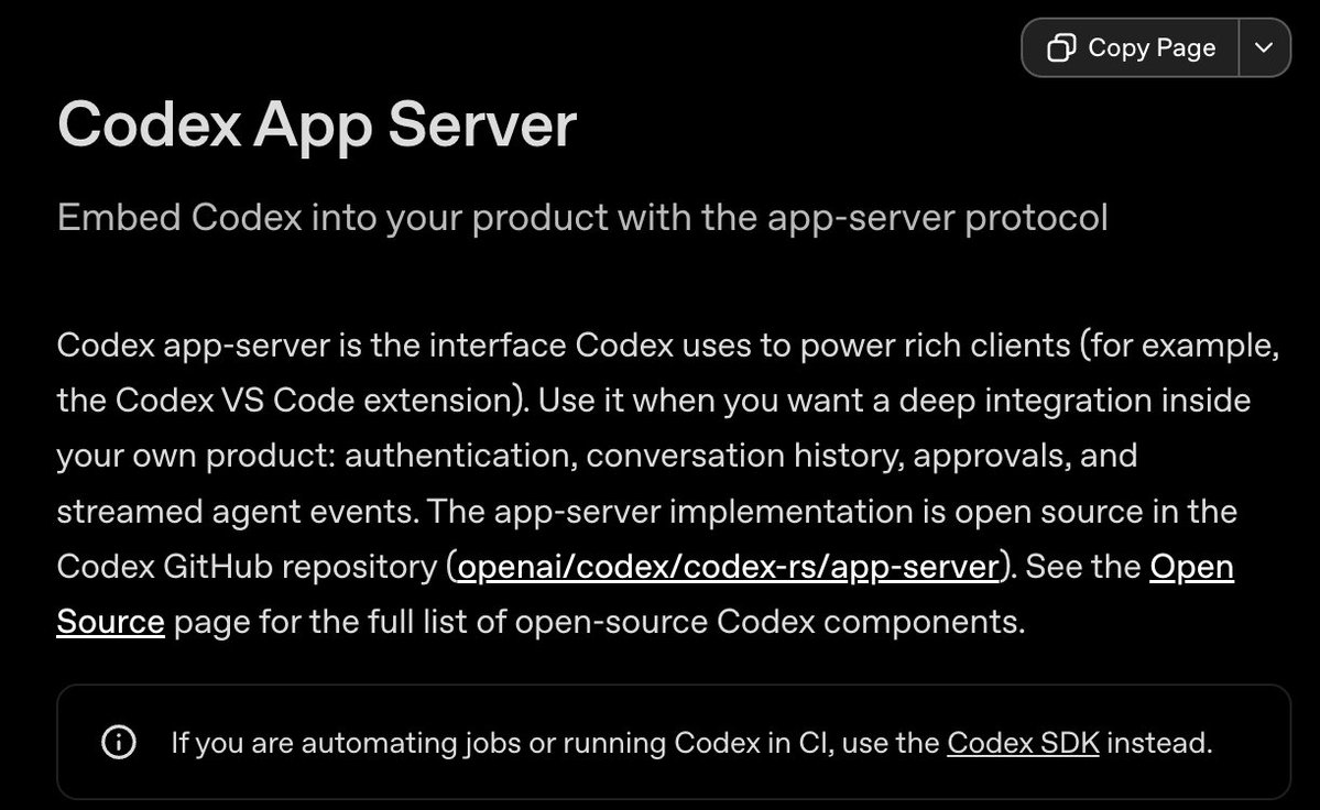 Codex app-server auth docs