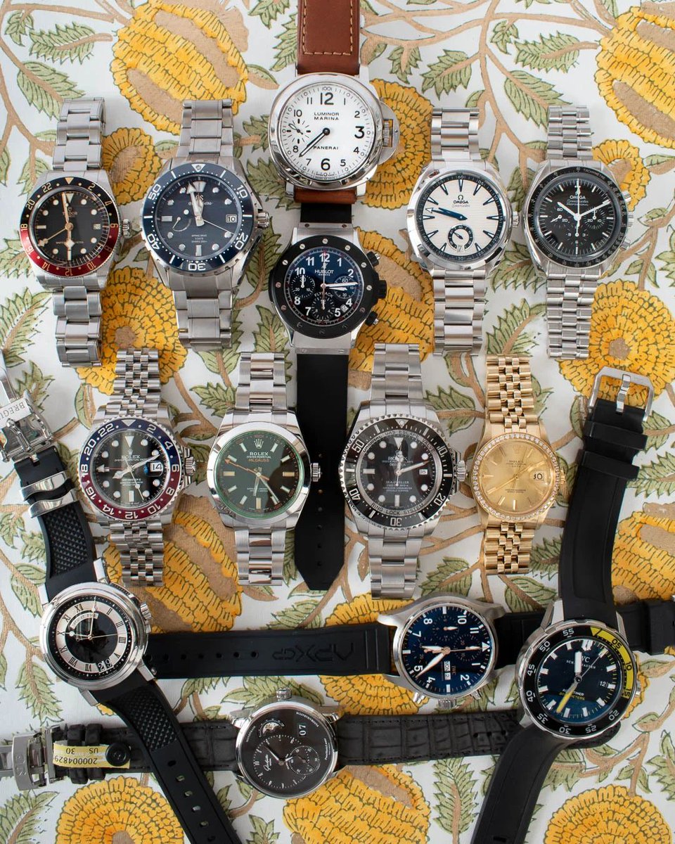 BernardWatch's tweet photo. 4 from Rolex: GMT-Master II “Pepsi,” Sea-Dweller Deepsea, green Milgauss, and a vintage 14k gold Date. Plus IWC, Omega, Glashütte Original, Grand Seiko, Breguet, Hublot, Panerai, and Tudor.

https://t.co/LJ6VuVm710 https://t.co/m7t5yW9HY5