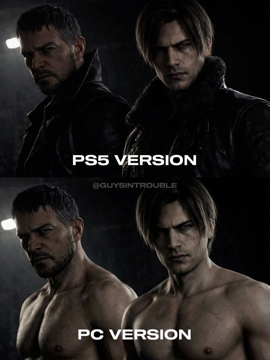GuysinTrouble's tweet photo. Which version would you like to play? 😂😂

#ResidentEvilRequiem #RE9 #Mods https://t.co/mNKyNTqvYX