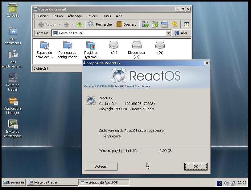 ReactOS tweet media