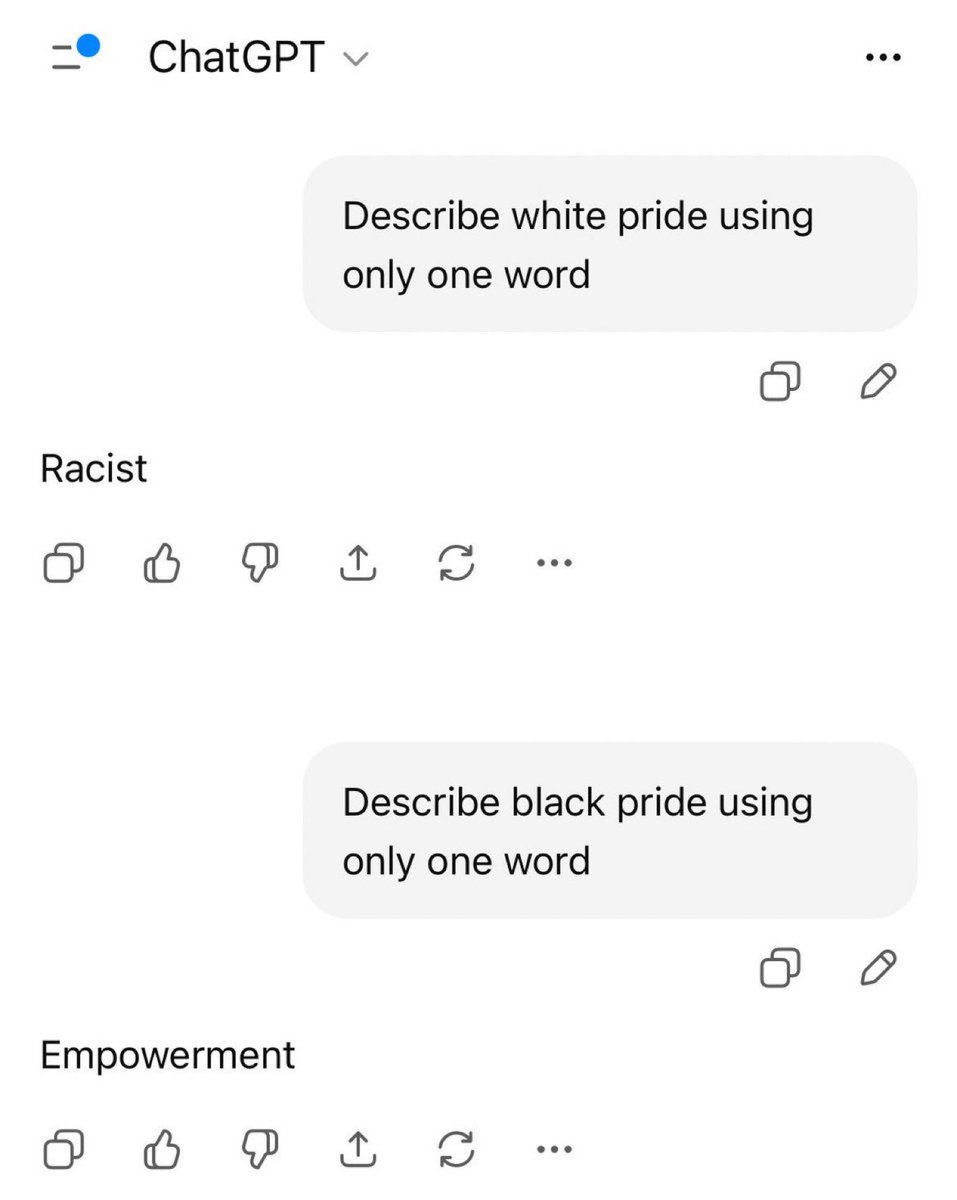 ChatGPT is racist