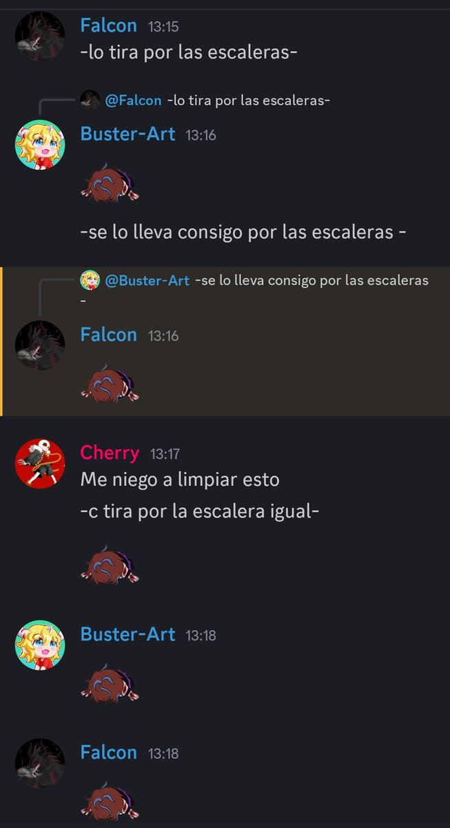 Pov: la conversación más sana del server XD