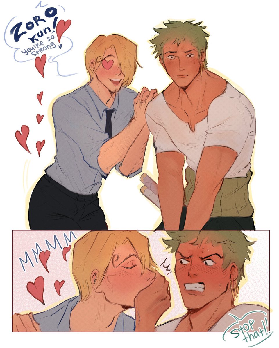 enthaluna's tweet photo. Sanji who have a crush on Zoro instead on girls will be my forever favourite comedy 

#zosan https://t.co/lqYdiLPM4M