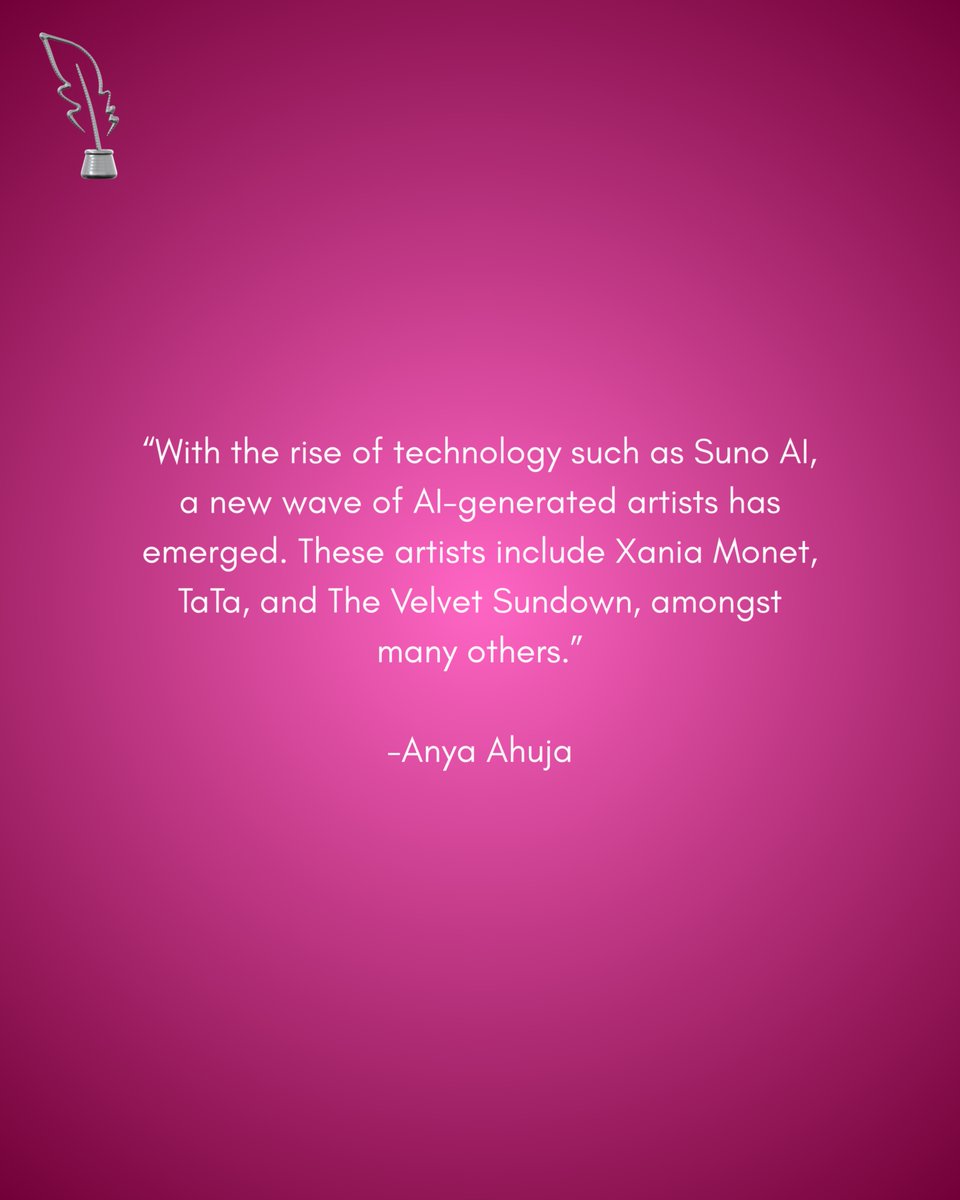 TheMBJ's tweet photo. Check out "Generative AI in the Music Industry: Xania Monet, Suno, and Questions of Legality" from our 1st Spring Print Edition, written by our Lead Editor Anya Ahuja!
#academicjournal #berklee #musicindustry https://t.co/av57YXDY0E