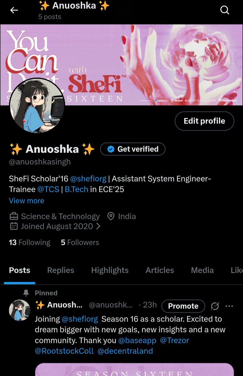 anuoshkasingh's tweet photo. If you are into tech, let's connect and grow together. 

P.s: Will follow everyone back :) https://t.co/jsp10rmd45
