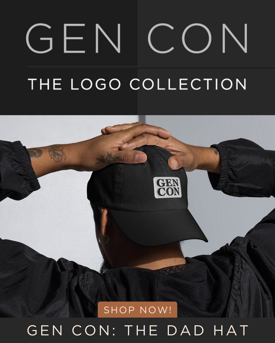 Rollacrit's tweet image. A classic for Gen Con fans. Add the Gen Con: The Dad Hat to your lineup.

zurl.co/WX7XM

#gencon #dadhat #genconmerch #gamingconvention #genconhat