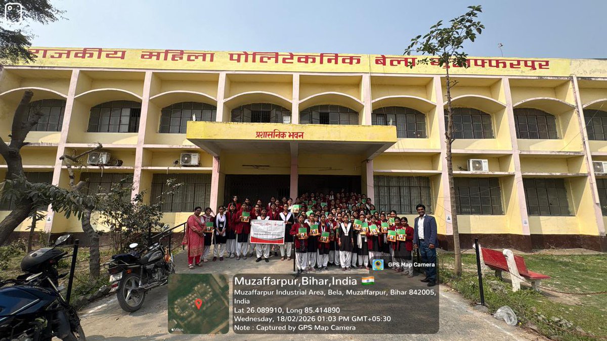 GwpMuzaffarpur's tweet photo. Government Women's Polytechnic, Muzaffarpur is pleased to announce the successful completion one-week Employment Skill Training Program under the Mahindra Pride Classroom initiative by Nandi Foundation as part of CSR activities.
#NandiFoundation 
#MahindraPrideClassroom https://t.co/GUZOvxwI2S