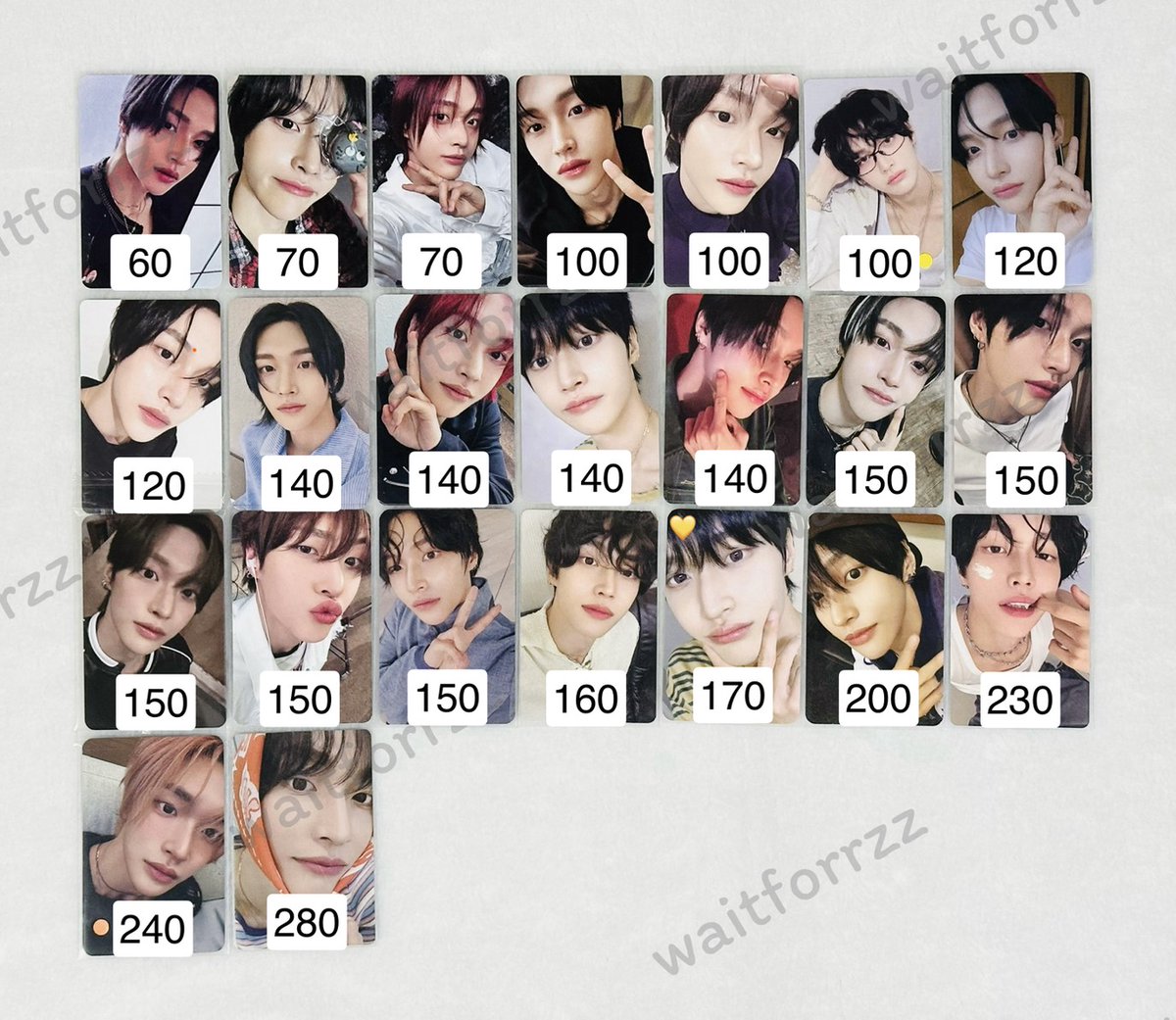 พร้อมส่ง 🌟 

🧡ราคาตามในภาพ
(💛=มีตำหนิ)

*˚‧⛟ ค่าส่ง reg 30,ems 45 (พื้นที่พิเศษ+20)
😻สนใจดูเพิ่มเติม/สั่งซื้อ dm 💌

riize wonbin วอนบิน
#ตลาดนัดRIIZE