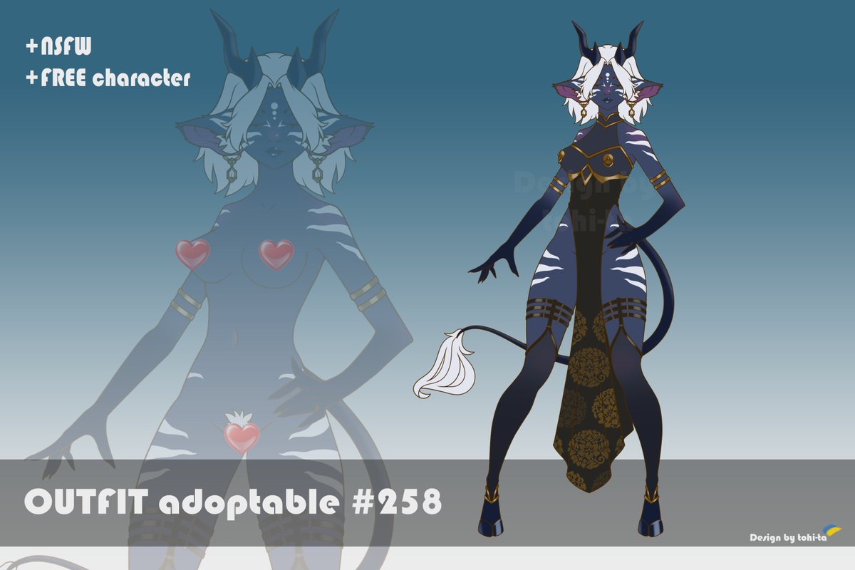 tohi-ta 💙💛/ Adoptable OCs sale tweet media