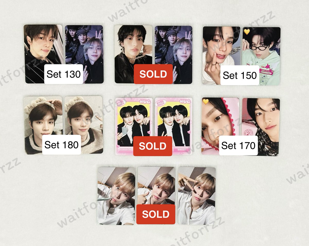 พร้อมส่ง 🌟 

🧡ราคาตามในภาพ(ไม่ขายแยก)
(💛=มีตำหนิ)

*˚‧⛟ ค่าส่ง reg 30,ems 45 (พื้นที่พิเศษ+20)
😻สนใจดูเพิ่มเติม/สั่งซื้อ dm 💌

riize โชทาโร่  อึนซอก ซองชาน วอนบิน แอนตัน unit
#ตลาดนัดRIIZE