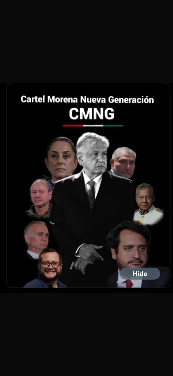 <a href="/elgatopolitico_/">El gato político</a> El cartel ya no sabe de dónde sacar dinero, idea:dejen de pagar a chayotes del bienestar como a este gato pulgoso y entreguen la administración del país a gente que de verdad ame a México