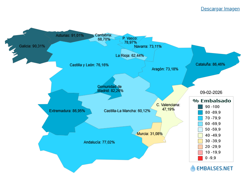 MeteoSurMadrid's tweet photo. Por comunidades aquí estan las variaciones entre este semana ( fto de la izq ) con la de la anterior ( fto de la drcha ). https://t.co/imTIsBjI09