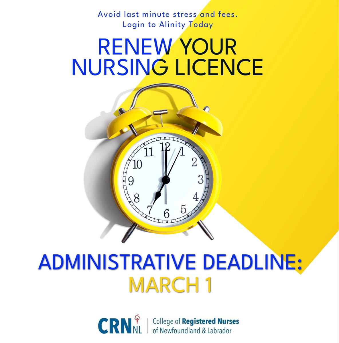 College of Registered Nurses of NL tweet media