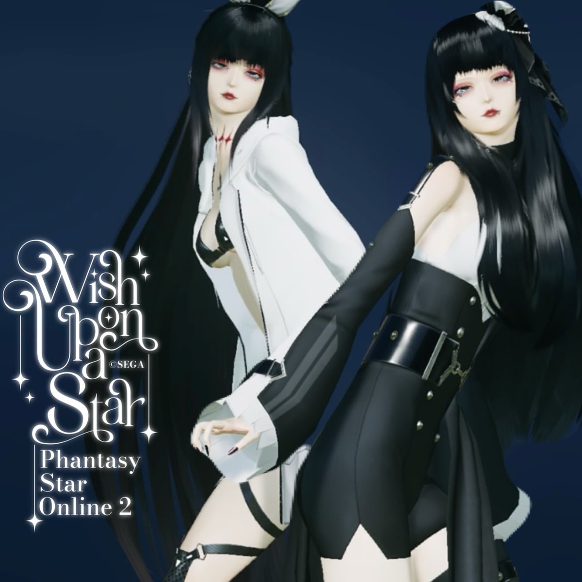 新しいお洋服買いました
片方は露出すごいのでパーカー着せました
メセタが消えました(´；Д；`)
#PSO2NGS #PSO2NGS_SS 
#ma7ロゴ