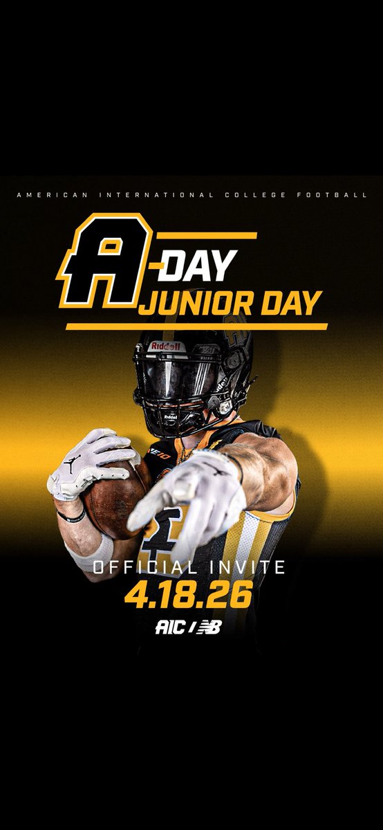 masonVN101's tweet photo. Grateful for the invite to attend AIC Junior Day on April 18th

@CoachMikeBlock @CoachChipka https://t.co/tA0bHKdekU