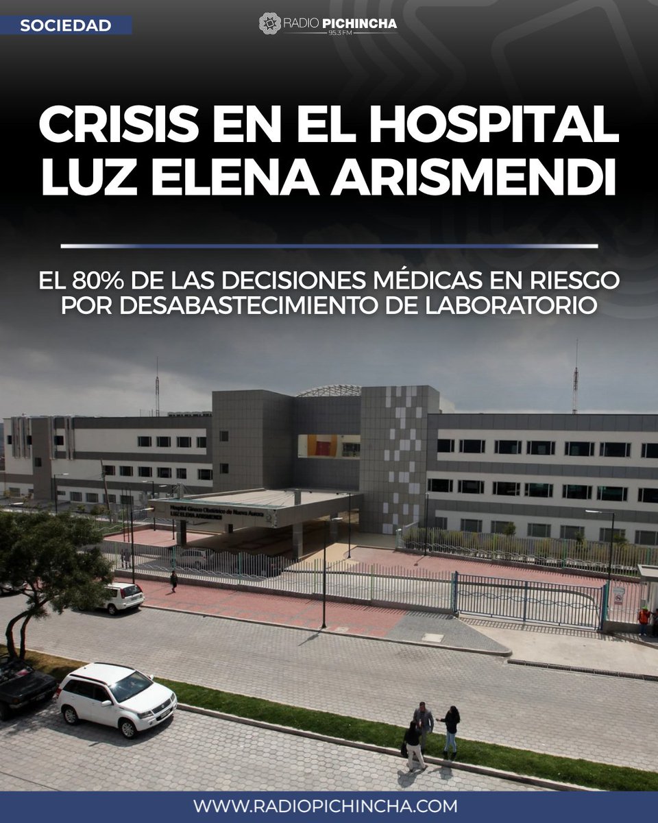🩺#Salud | Según un informe del hospital, la falta de insumos en el laboratorio no es un problema meramente burocrático; es una amenaza directa a la vida de grupos de atención prioritaria.
#LaRadioDeLasNoticias
Los detalles ⬇
radiopichincha.com/crisis-hospita…