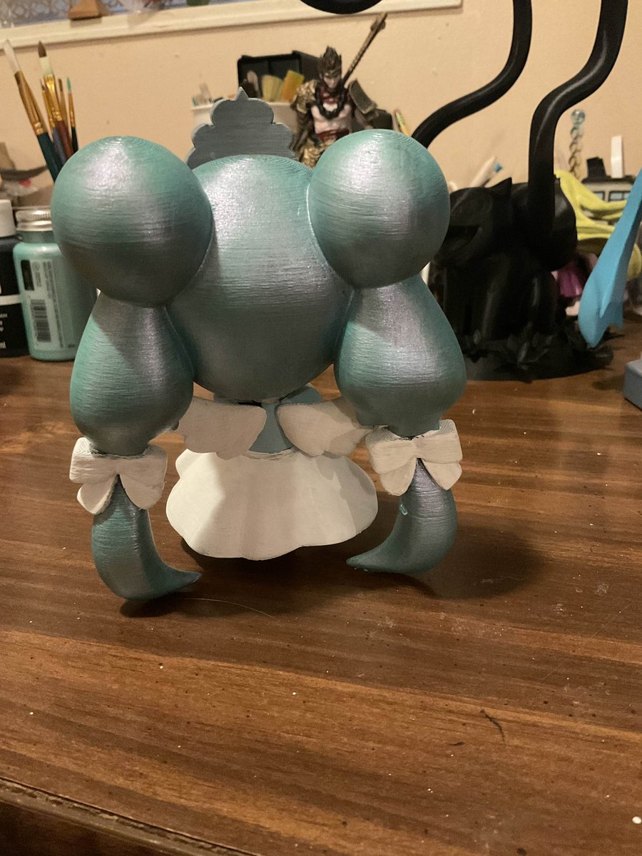 Omg I completely forgot I had an X account qwq I’m so sorry for not posting!!! Here’s an update on that Miku I was painting! I finished it!

#3Dprinting #painting #HatsuneMiku #HatsuneMikuArt #modelpainting