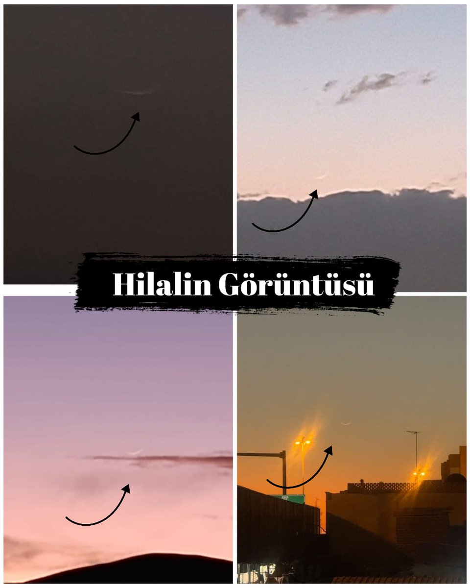 HİLAL GÖRÜLDÜ!  Yapılan gözlemler sonucunda Ramazan Hilali görülmüştür. Buna göre 19.02.2026 Perşembe günü Ramazan ayının birinci günüdür. Rabbim Ramazan ayı boyunca yapacağımız ibadetleri sizden ve bizlerden kabul buyursun.  Allahumme Amin...

Ramazan #hilal #oruç #ramadan