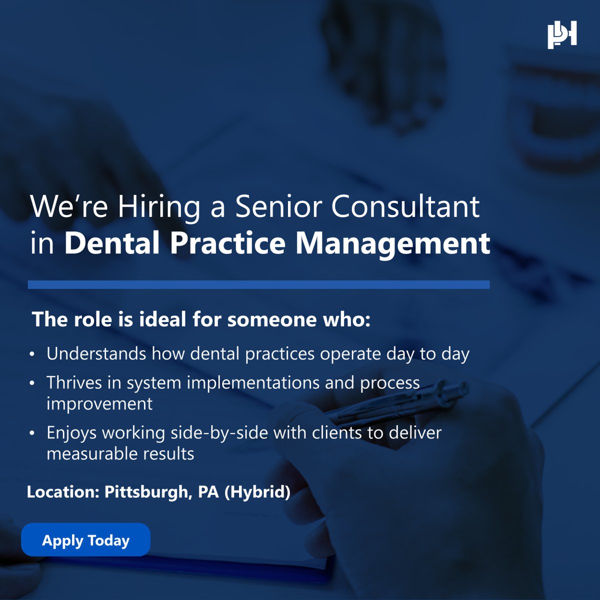 We’re hiring a Senior Consultant for our Dental Practice team! 
You’ll lead complex implementations, advise clients on operational strategy &amp; help dental organizations scale with confidence. Interested? Apply here: apply.workable.com/prosphire/j/1E…