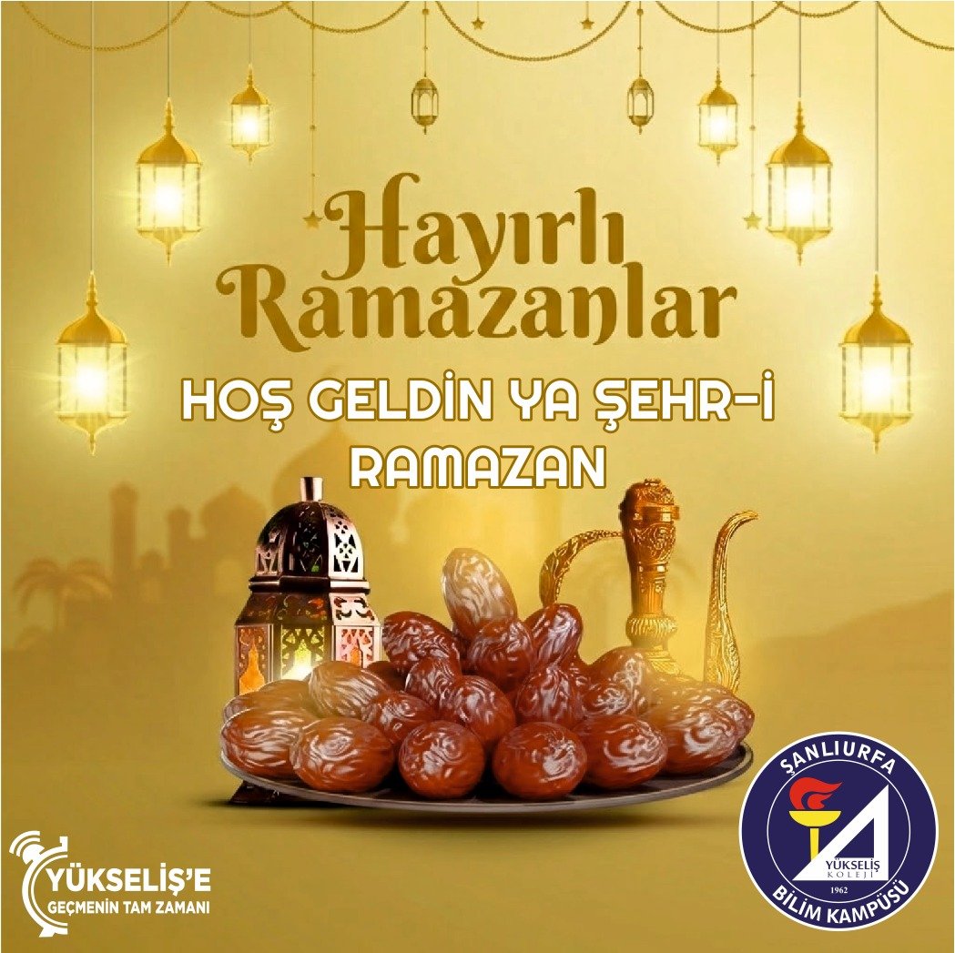 Hayırlı Ramazanlar...
#ramazan #oruç 
#yükselişkolejibilimkampüsü