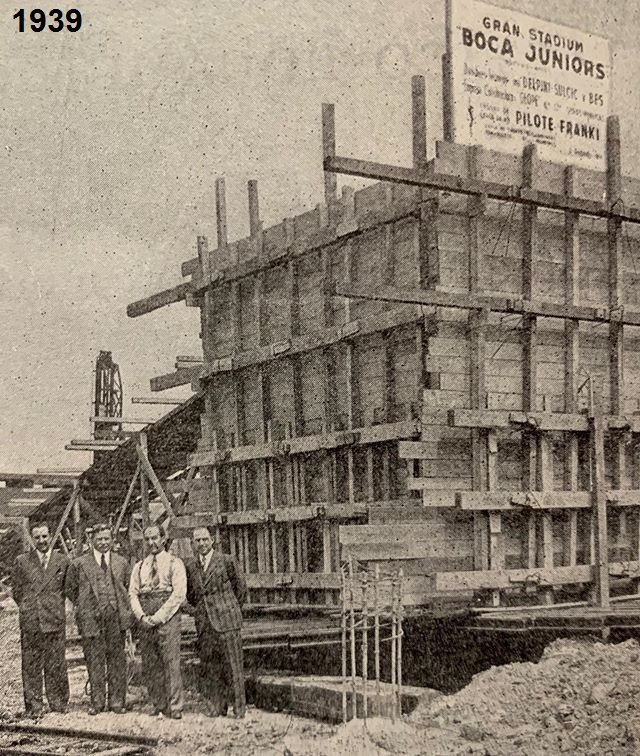 marto_m3's tweet image. Hoy hace 88 años (18/02/1938), Camilo Cichero, entonces presidente de BOCA, colocó la primera piedra de la 🏟️#Bombonera en presencia del mandatario argentino Agustín Pedro Justo. 
El 6 de agosto de ese mismo año, la empresa alemana GEOPÉ inició la construcción.
#MartoBombonera