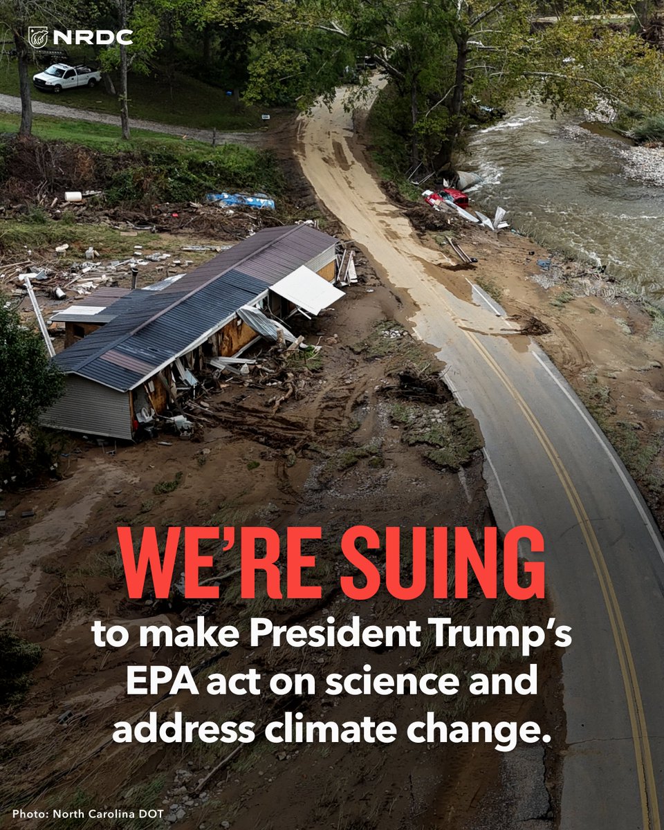 Last week, President Trump’s EPA repealed the endangerment finding—a scientific and legal foundation for tackling climate pollution.

Today, we sued to stop them.