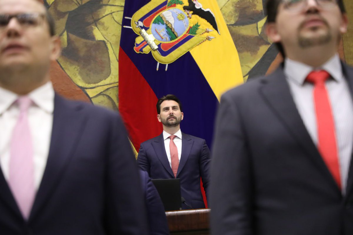 AsambleaEcuador's tweet photo. #AsambleaEc2026
El presidente de la Legislatura, @NielsOlsen, solicita proceder con el segundo punto:
➡️ #JuicioPolítico contra @MarioGodoyEc, expresidente del @CJudicaturaEc, conforme al art. 83, numeral 3, de la #LOFL. https://t.co/17nRwVLJGx