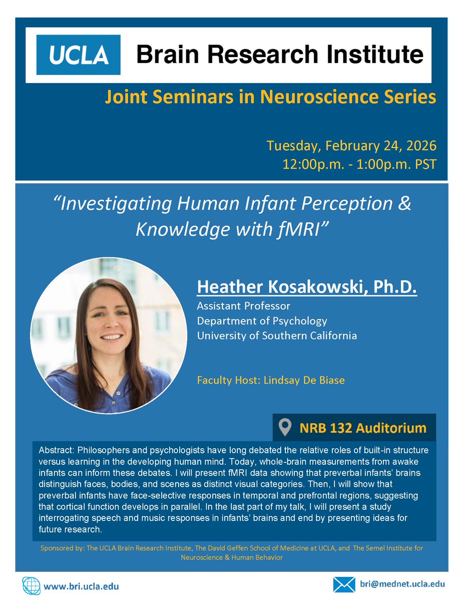 UCLA_BRI's tweet photo. Please join us Tuesday, February 24th at 12pm for JSN with Heather Kosakowski, Ph.D. https://t.co/JNCWPVKHrv