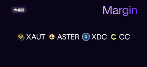 saeedomv's tweet photo. New assets and pairs available for margin trading: XAUT, ASTER, XDC, CC! https://t.co/8g5rxdZ0iv