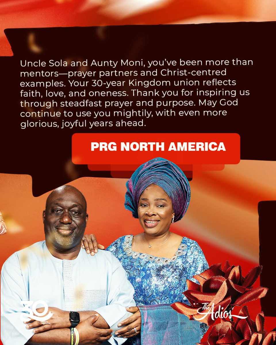 pushrelategroup's tweet photo. Celebratory Message from PRG North America
#PRGNorthAmerica #30YearsOfGrace #KingdomMarriage https://t.co/jNAaKaDm0f
