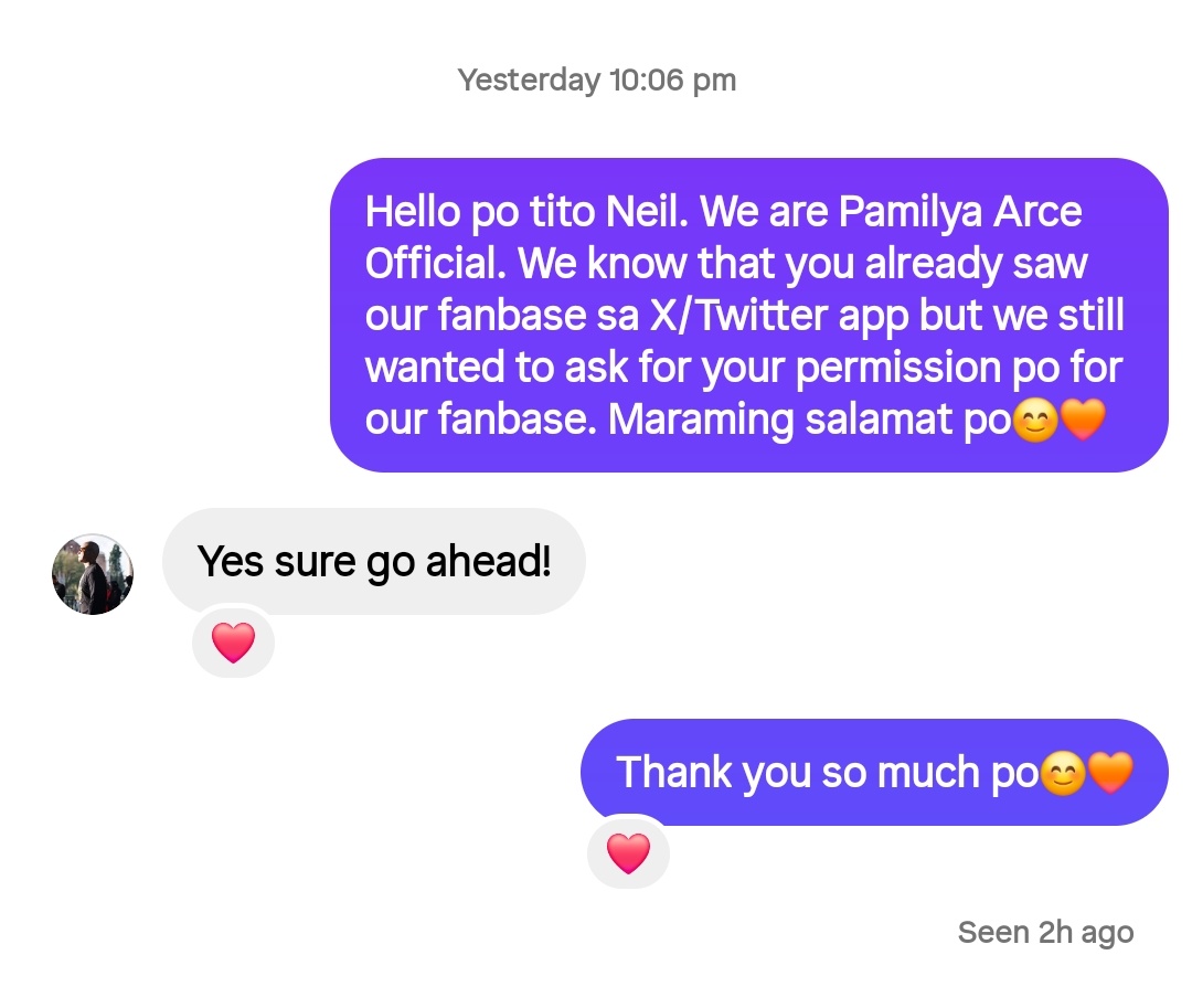 pamilya_arceofc's tweet image. Hello everyone! Para sa kaalaman po ng lahat, we ask a permission from Tito Neil and GMA senior artist handler (for Marco and Caprice). We also sent a message to Ashley's handler and while we can't send a message to Ms. Karla which is Lella's mom😊🧡

#PamilyaArceOFC