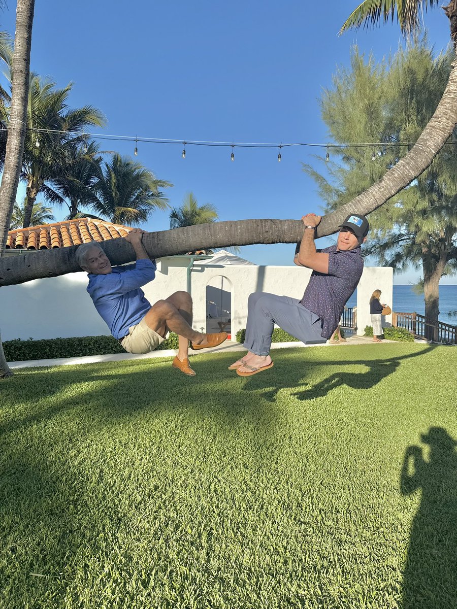 DrOz's tweet image. Secretary @PeteHegseth visited us for a beachside brunch — he can turn a leisurely afternoon into a MAHA extravaganza with tree pull-ups, a cold plunge, and a Mediterranean feast!