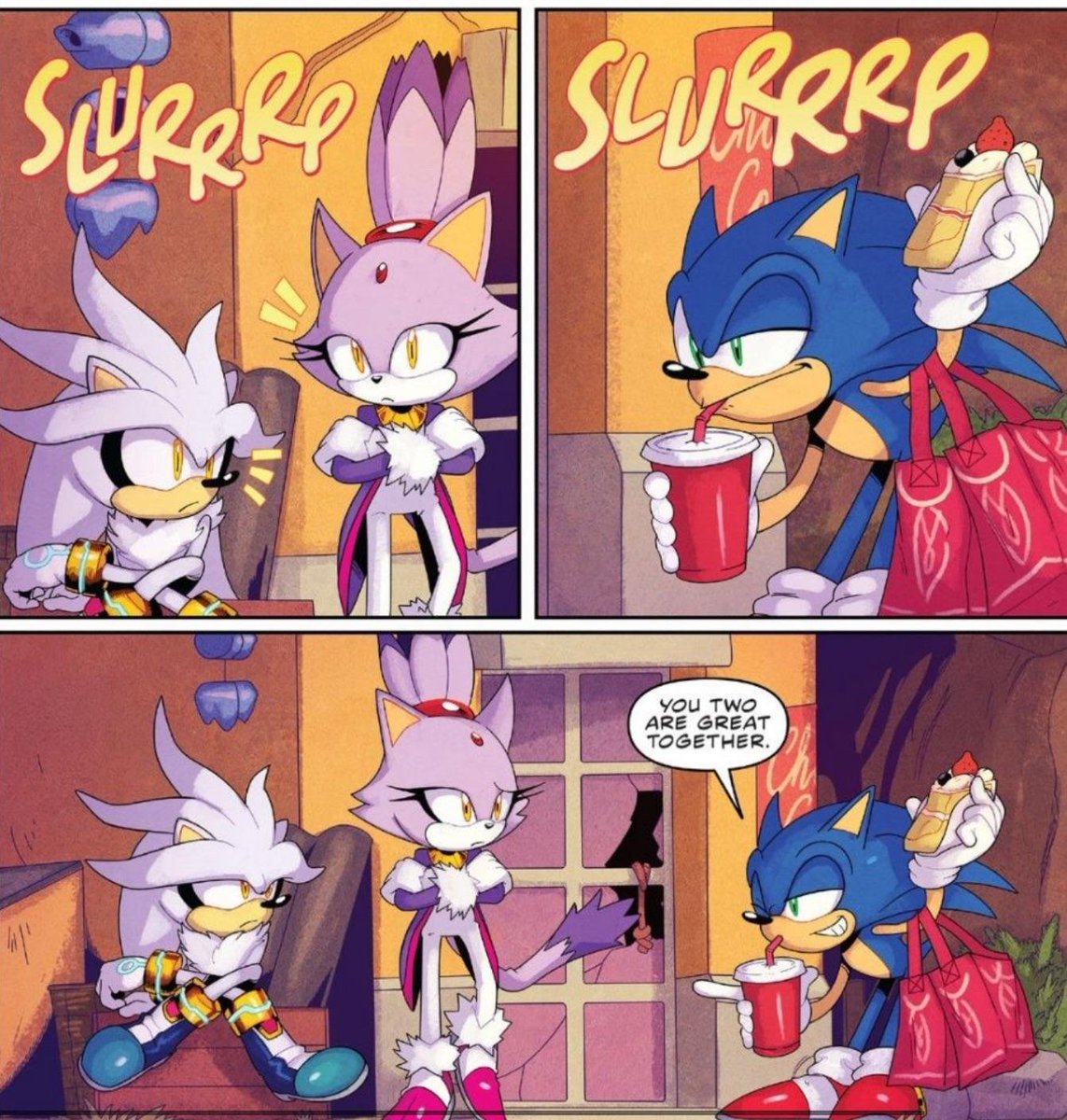 Silver and Blaze will have a solo adventure in the IDW comics!

During the Super Sonic Monthly #4 editorial interview it was revealed that issues #89-91 will be dedicated to the cross-dimension and time-travelling pair.

#SonicTheHedgehog #IDWSonic #SonicNews