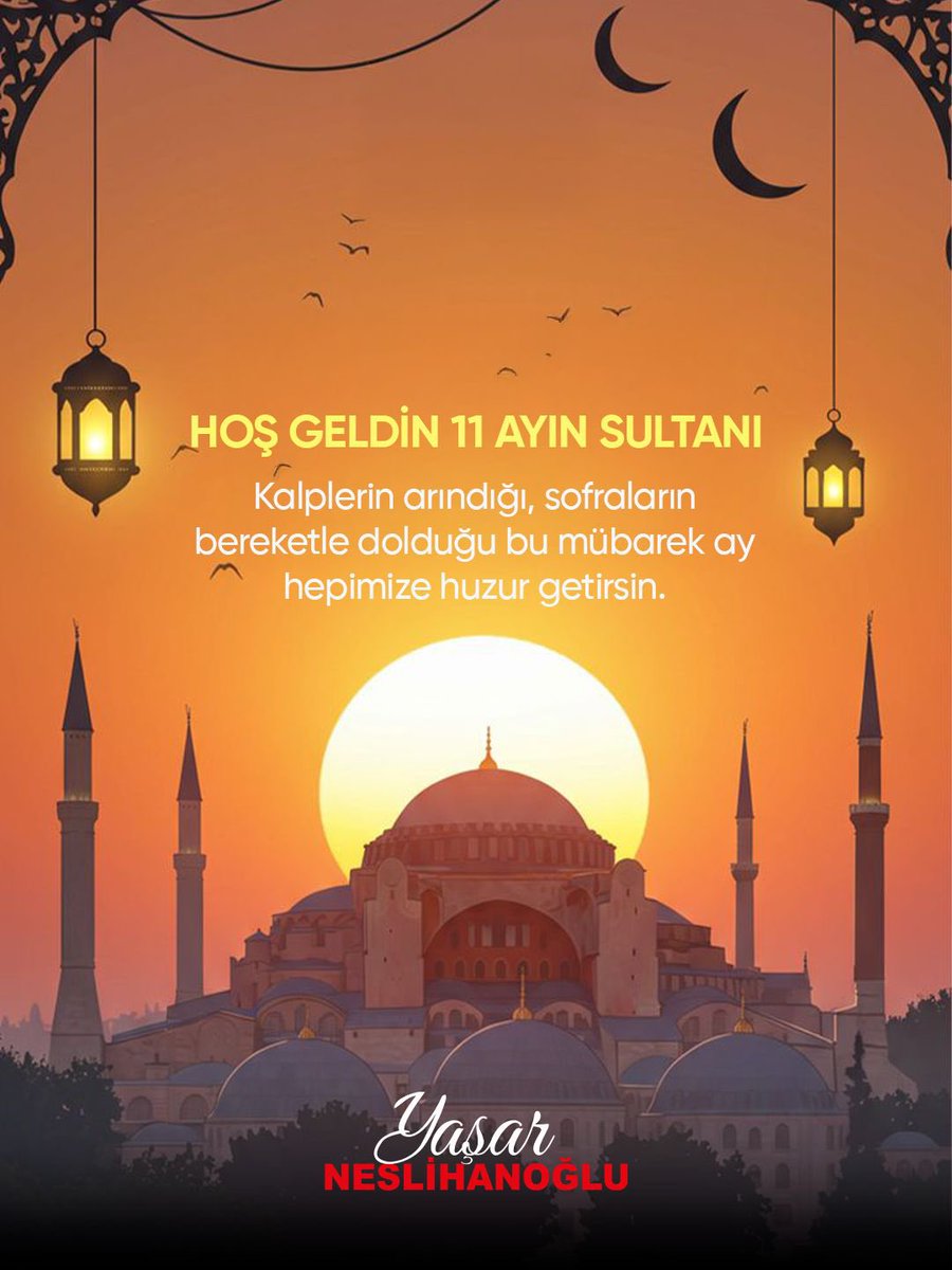 11 ayın sultanı mübarek Ramazan ayına kavuşmanın huzurunu yaşıyoruz.

Rahmet, bereket ve mağfiret ayı olan Ramazan’ın; gönüllerimize ferahlık, hanelerimize huzur getirmesini diliyorum.

Tutacağımız oruçların ve edeceğimiz duaların kabul olmasını temenni ediyor, Ramazan ayımızın