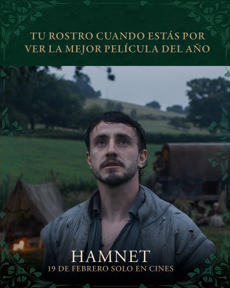 Una de las mejores experiencias cinematográficas del año está cerca. Nominada a 𝟖 𝑷𝒓𝒆𝒎𝒊𝒐𝒔 𝒅𝒆 𝒍𝒂 𝑨𝒄𝒂𝒅𝒆𝒎𝒊𝒂, incluyendo ᴍᴇᴊᴏʀ ᴘᴇʟíᴄᴜʟᴀ, ᴍᴇᴊᴏʀ ᴅɪʀᴇᴄᴛᴏʀᴀ (ᴄʜʟᴏé ᴢʜᴀᴏ) y ᴍᴇᴊᴏʀ ᴀᴄᴛʀɪᴢ (ᴊᴇꜱꜱɪᴇ ʙᴜᴄᴋʟᴇʏ). #Hamnet, 𝗲𝘀𝘁𝗿𝗲𝗻𝗼