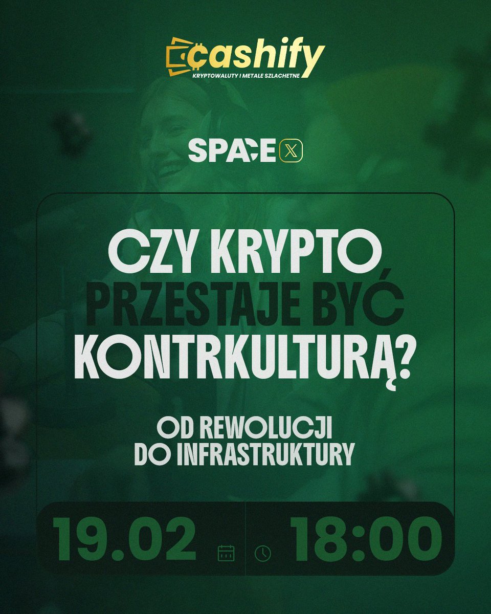 Czy to wciąż ta sama rewolucja, która miała obalić stary porządek? A może krypto właśnie zakłada garnitur i staje się kolejną nudną warstwą globalnej infrastruktury? 🤔

Jutro wieczorem bierzemy na warsztat ewolucję cyfrowych aktywów - od anarchii po akceptację przez największe