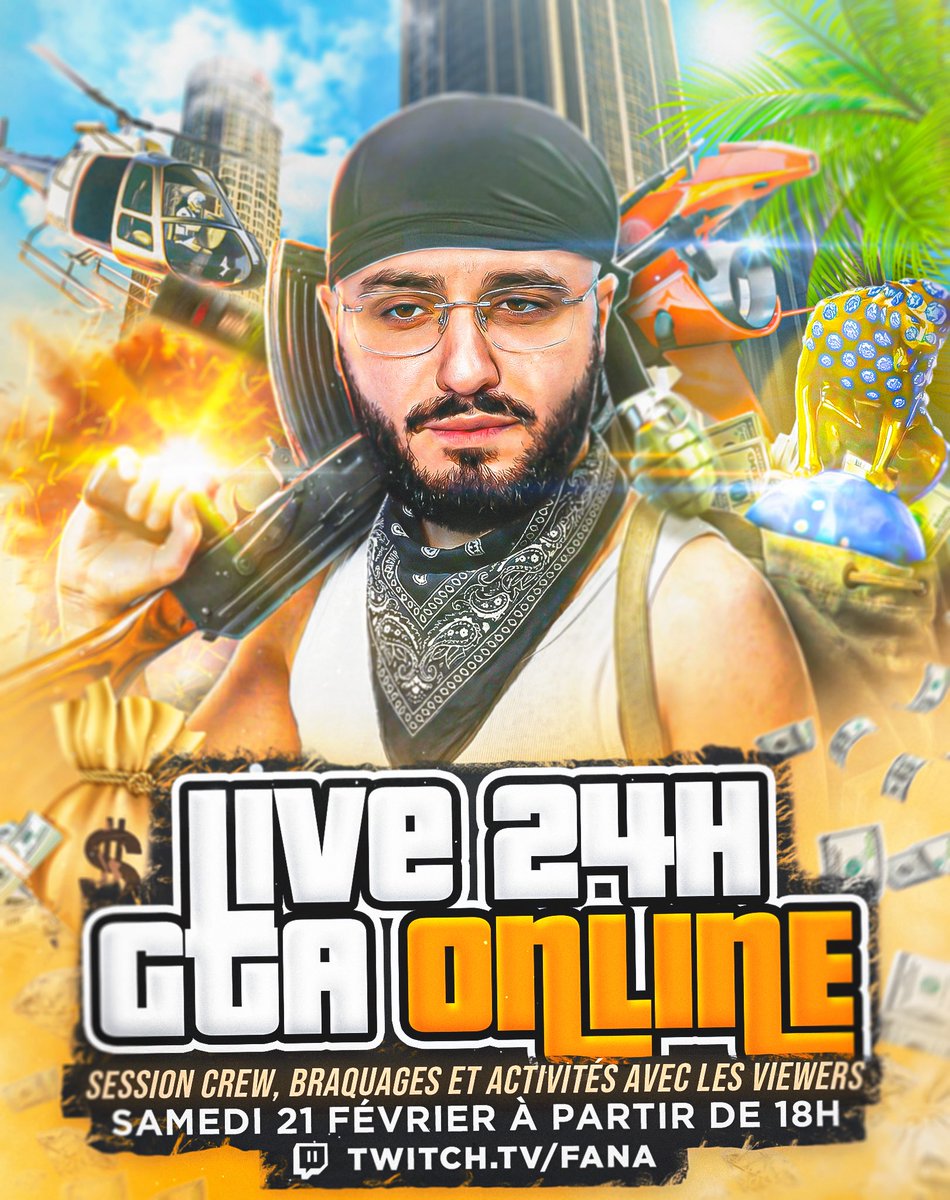 🔴 LIVE 24H GTA ONLINE 🔴

24h de GTA ONLINE où l’on fera ensemble : braquages, activités, challenges… 🕺🏻

Objectif 30M$ minimum sinon jsuis déçu 💸